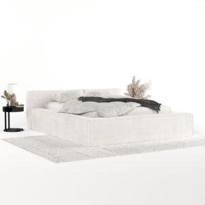 wohnli-moebel-suche-800001036372-1 POLSTERBETT Casto mit Stauraum 160/200 cm Creme im Poso Stoff Textil AltaBeds Möbel > Betten > Polsterbetten Weiß