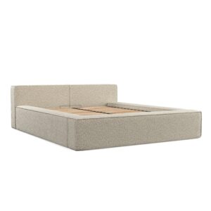 wohnli-moebel-suche-800001036380 Wohnli Möbelsuche - POLSTERBETT Casto mit Stauraum 140/200 cm Hellbeige im Blur Stoff