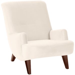 wohnli-moebel-suche-800001038026 Wohnli Möbelsuche - SESSEL Kajsa 71x80x101 Bezug Samtvelours Buche nussbaum/creme