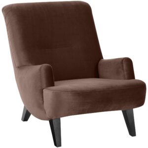 wohnli-moebel-suche-800001038035 Wohnli Möbelsuche - SESSEL Kajsa 71x80x101 Bezug Samtvelours Buche schwarz/braun