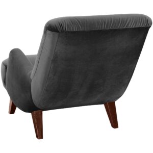 wohnli-moebel-suche-800001038049-1 SESSEL Kajsa 71x80x101 Bezug Samtvelours Buche nussbaum/anthrazit Kunststoff 58aufmkessel Möbel > Sessel > Polstersessel Anthrazit