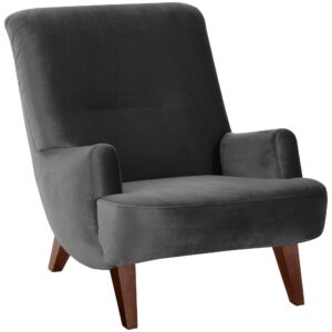 wohnli-moebel-suche-800001038049 Wohnli Möbelsuche - SESSEL Kajsa 71x80x101 Bezug Samtvelours Buche nussbaum/anthrazit
