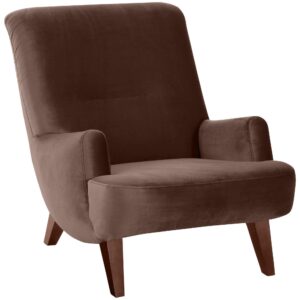 wohnli-moebel-suche-800001038053 Wohnli Möbelsuche - SESSEL Kajsa 71x80x101 Bezug Samtvelours Buche nussbaum/braun