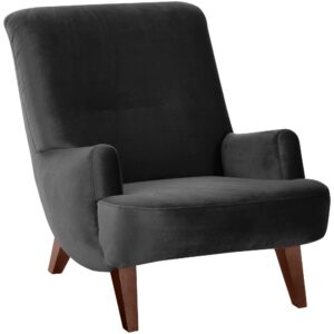 wohnli-moebel-suche-800001038055 Wohnli Möbelsuche - SESSEL Kajsa 71x80x101 Bezug Samtvelours Buche nussbaum/schwarz