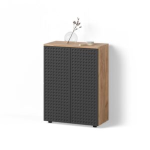 Wohnli Möbelsuche - MIDISCHRANK Ronco Anthrazit gepunktet 60 x 81 cm