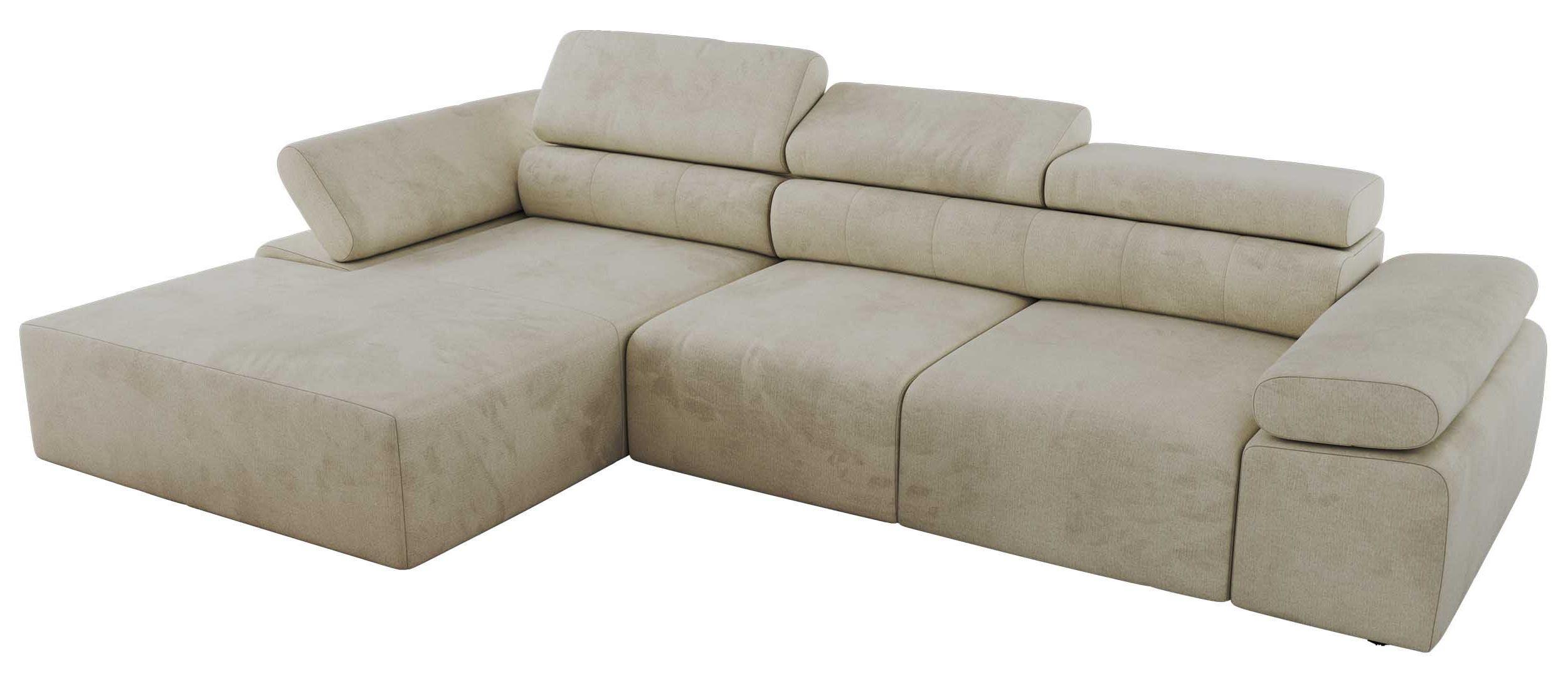 Wohnli Möbelsuche - ECKSOFA RILASSO L Beige Velvet - links