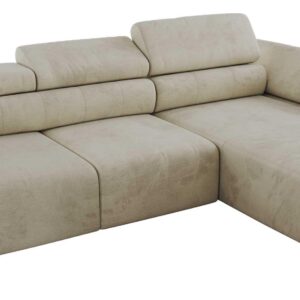 Wohnli Möbelsuche - ECKSOFA RILASSO L Beige Velvet - rechts