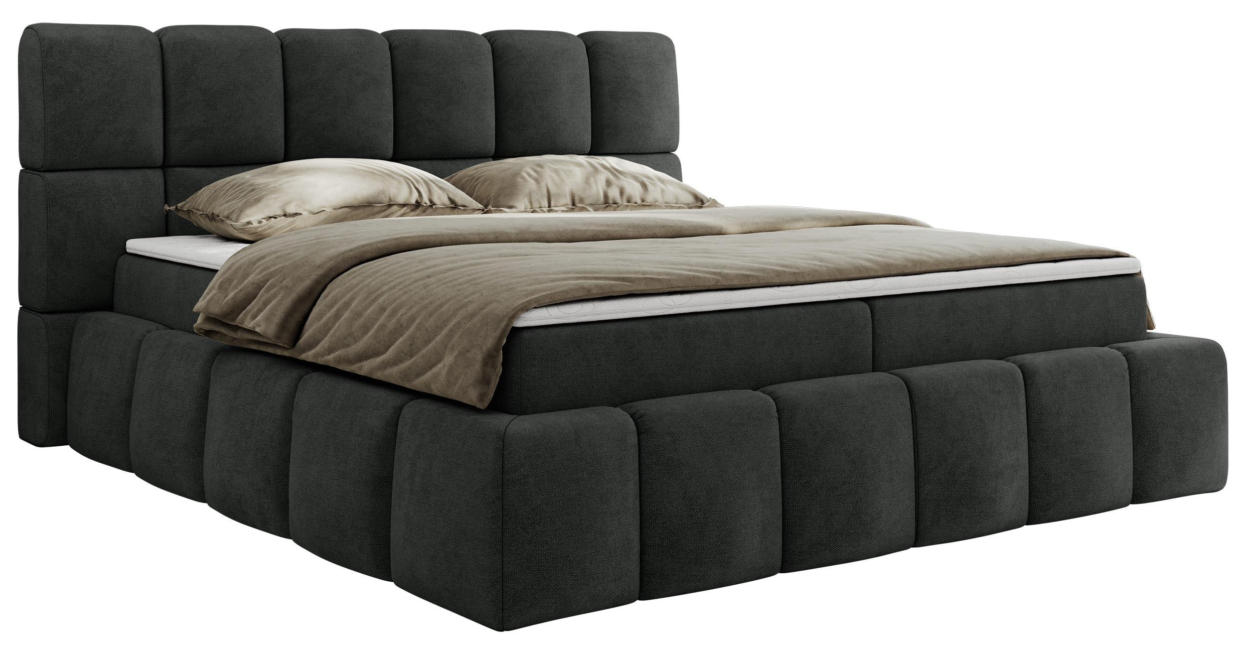wohnli-moebel-suche-800001039998 Wohnli Möbelsuche - BOXBETT NIRA 140/200 - Dunkelgrau Strukture - H3
