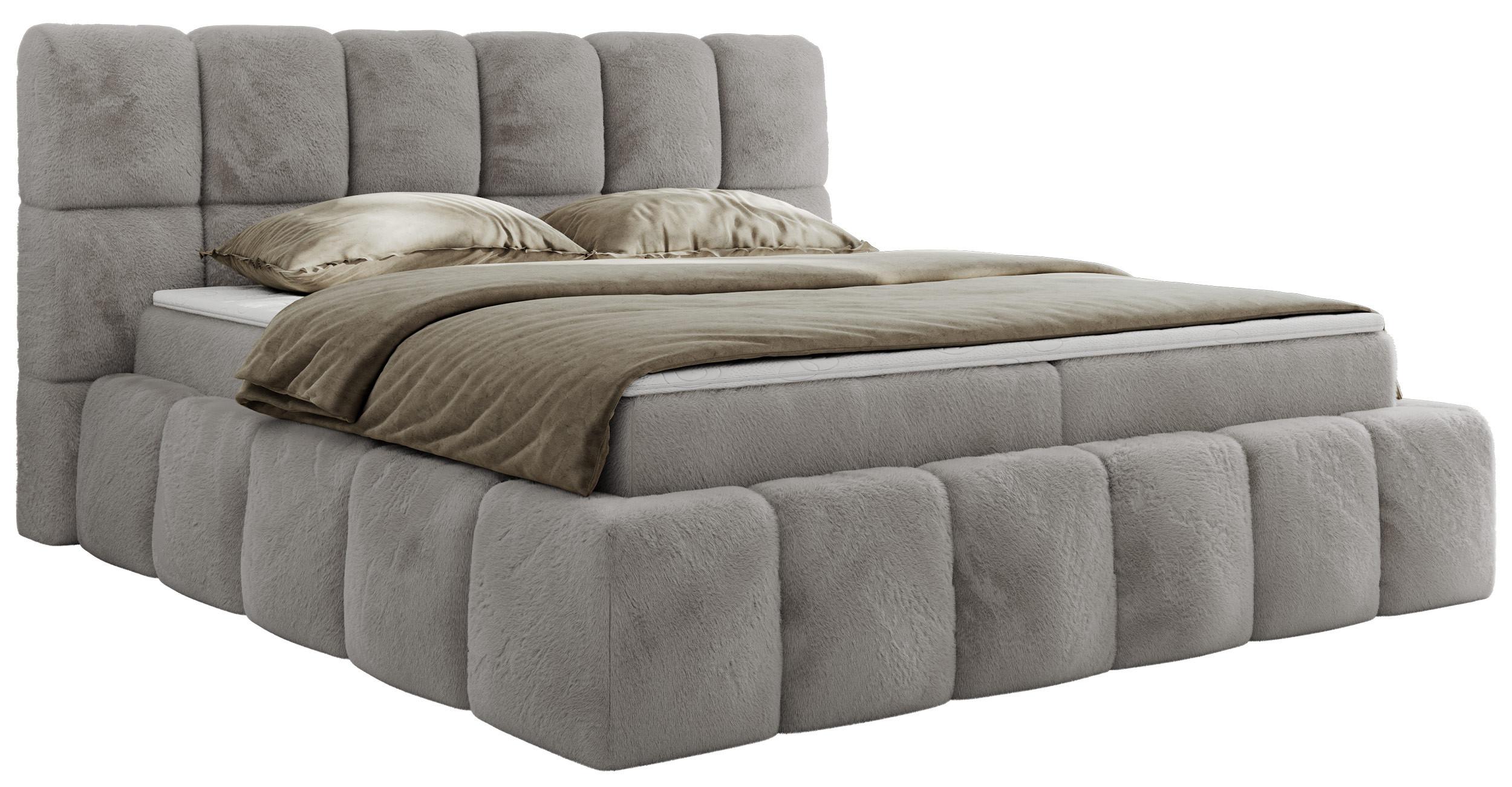 wohnli-moebel-suche-800001040119 Wohnli Möbelsuche - BOXBETT NIRA 120/200 - Hellgrau Plüsch - H4