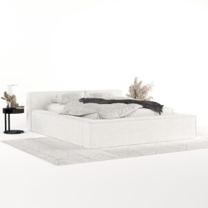wohnli-moebel-suche-800001040526-1 POLSTERBETT Casto mit Stauraum 140/200 cm Weiß im Bonita Stoff Textil AltaBeds Möbel > Betten > Polsterbetten Weiß