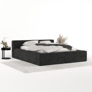wohnli-moebel-suche-800001040552-1 POLSTERBETT Casto mit Stauraum 180/200 cm Schwarz im Bonita Stoff Textil AltaBeds Möbel > Betten > Polsterbetten Schwarz