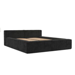wohnli-moebel-suche-800001040552 Wohnli Möbelsuche - POLSTERBETT Casto mit Stauraum 180/200 cm Schwarz im Bonita Stoff