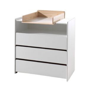 Wohnli Möbelsuche - WICKELKOMMODE Karilynn 90x74x106 aus MDF+Holz in Weiß