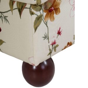 HOCKER Kasha Bezug Flachgewebe Buche nussbaum dunkel / weiß Kunststoff 58aufmkessel Möbel > Sessel > Hocker Braun