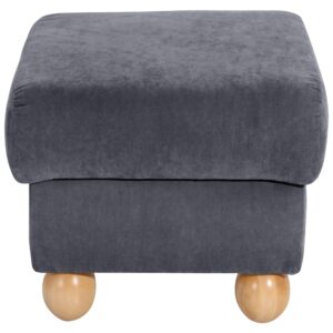 wohnli-moebel-suche-800001041612-1 HOCKER Kasha Bezug Veloursstoff Buche natur / anthrazit Kunststoff 58aufmkessel Möbel > Sessel > Hocker Anthrazit