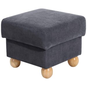 wohnli-moebel-suche-800001041612 Wohnli Möbelsuche - HOCKER Kasha Bezug Veloursstoff Buche natur / anthrazit