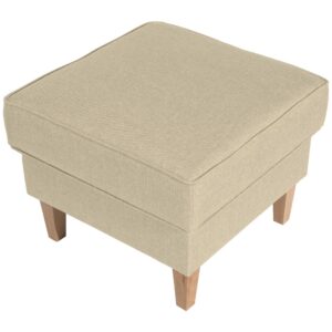 Wohnli Möbelsuche - HOCKER Karlen Bezug Flachgewebe Buche natur / beige