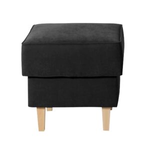 wohnli-moebel-suche-800001041645-1 HOCKER Karlen Bezug Veloursstoff Buche natur / schwarz Kunststoff 58aufmkessel Möbel > Sessel > Hocker Schwarz