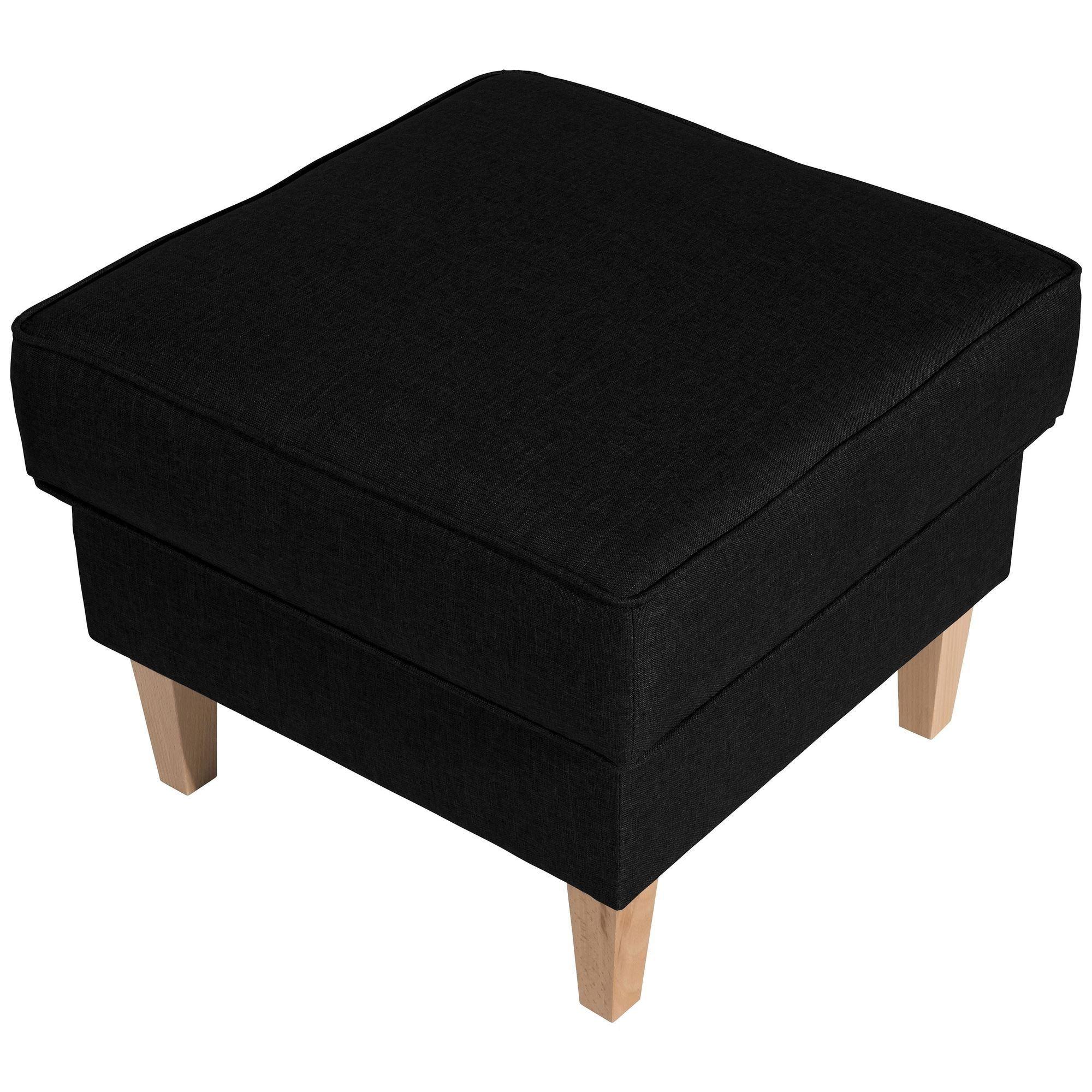 wohnli-moebel-suche-800001041648 Wohnli Möbelsuche - HOCKER Karlen Bezug Flachgewebe Buche natur / schwarz