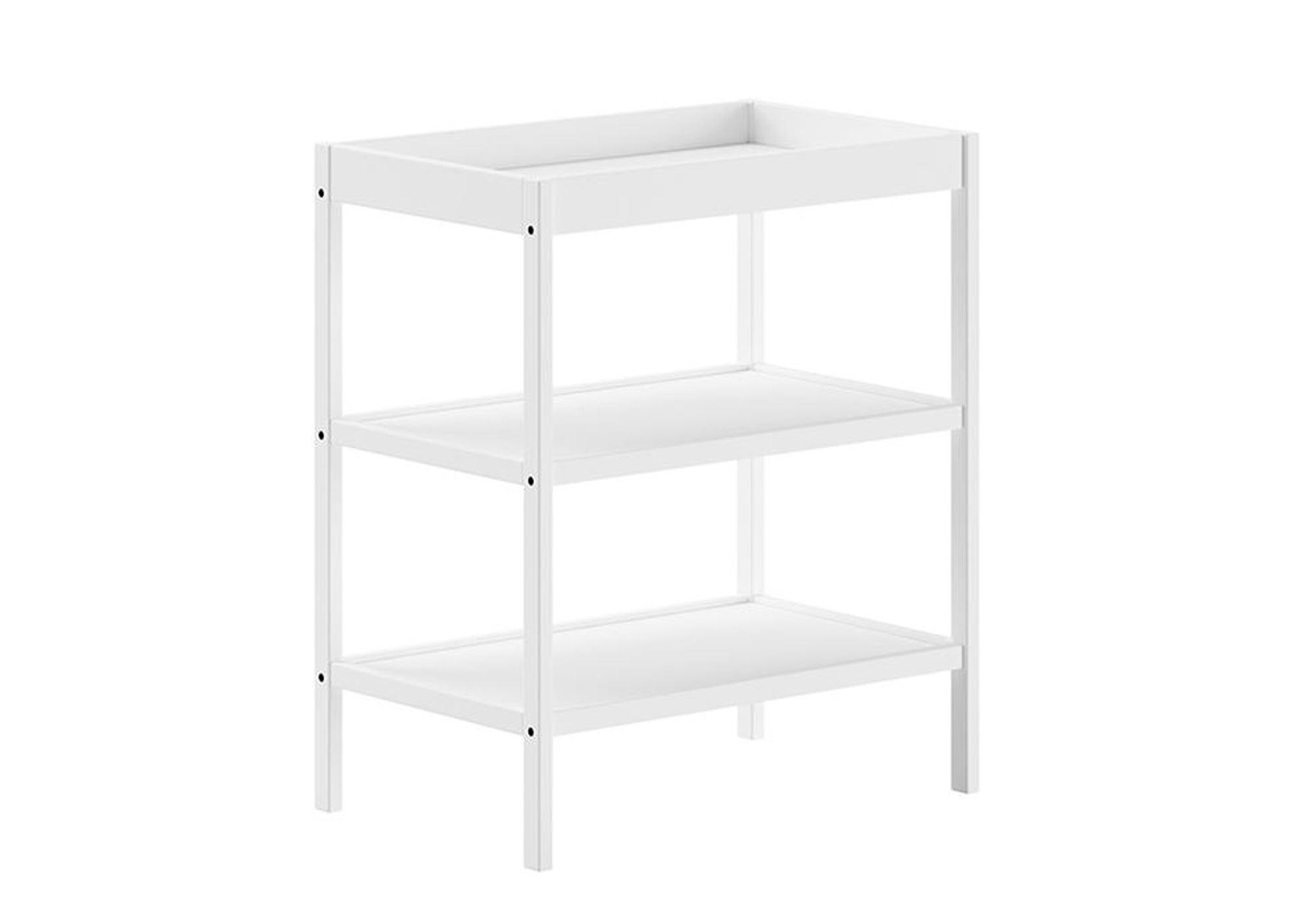 Wohnli Möbelsuche - WICKELREGAL Kara-lynn 79x50x95 aus Buche Massivholz Farbe Weiß