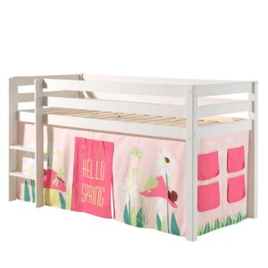 wohnli-moebel-suche-800001042108 Wohnli Möbelsuche - KINDERBETT Karolina 210x114x106 Massivholz Weiß Textilset Spring 1