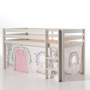 wohnli-moebel-suche-800001042129-1 KINDERBETT Karolina 210x114x106 Massivholz Weiß Textilset Burg 1 Holz 58aufmkessel Möbel > Betten > Hoch- und Etagenbetten > Hochbetten Weiß
