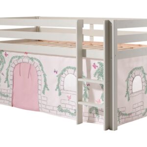 wohnli-moebel-suche-800001042129 Wohnli Möbelsuche - KINDERBETT Karolina 210x114x106 Massivholz Weiß Textilset Burg 1