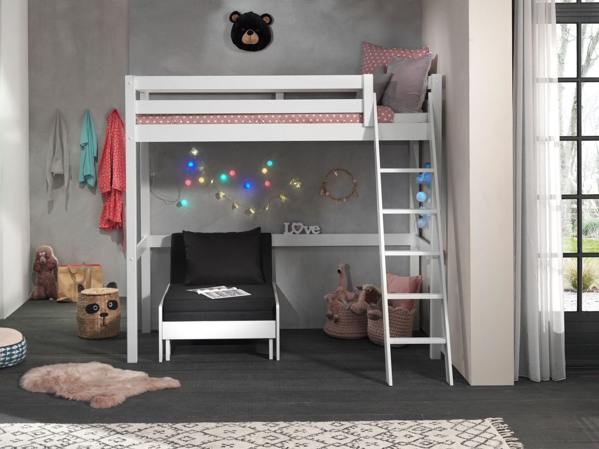 HOCHBETT Karolina 209x190x165 aus Massivholz in Weiß Holz 58aufmkessel Möbel > Betten > Hoch- und Etagenbetten > Hochbetten Weiß