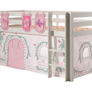 Wohnli Möbelsuche - KINDERBETT Karolina 210x114x106 Massivholz Weiß Textilset Burg 3