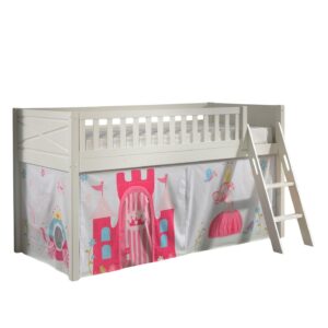 wohnli-moebel-suche-800001042846 Wohnli Möbelsuche - KINDERBETT Karyl 208x114x135 Massivholz Weiß Textilset Princess 1