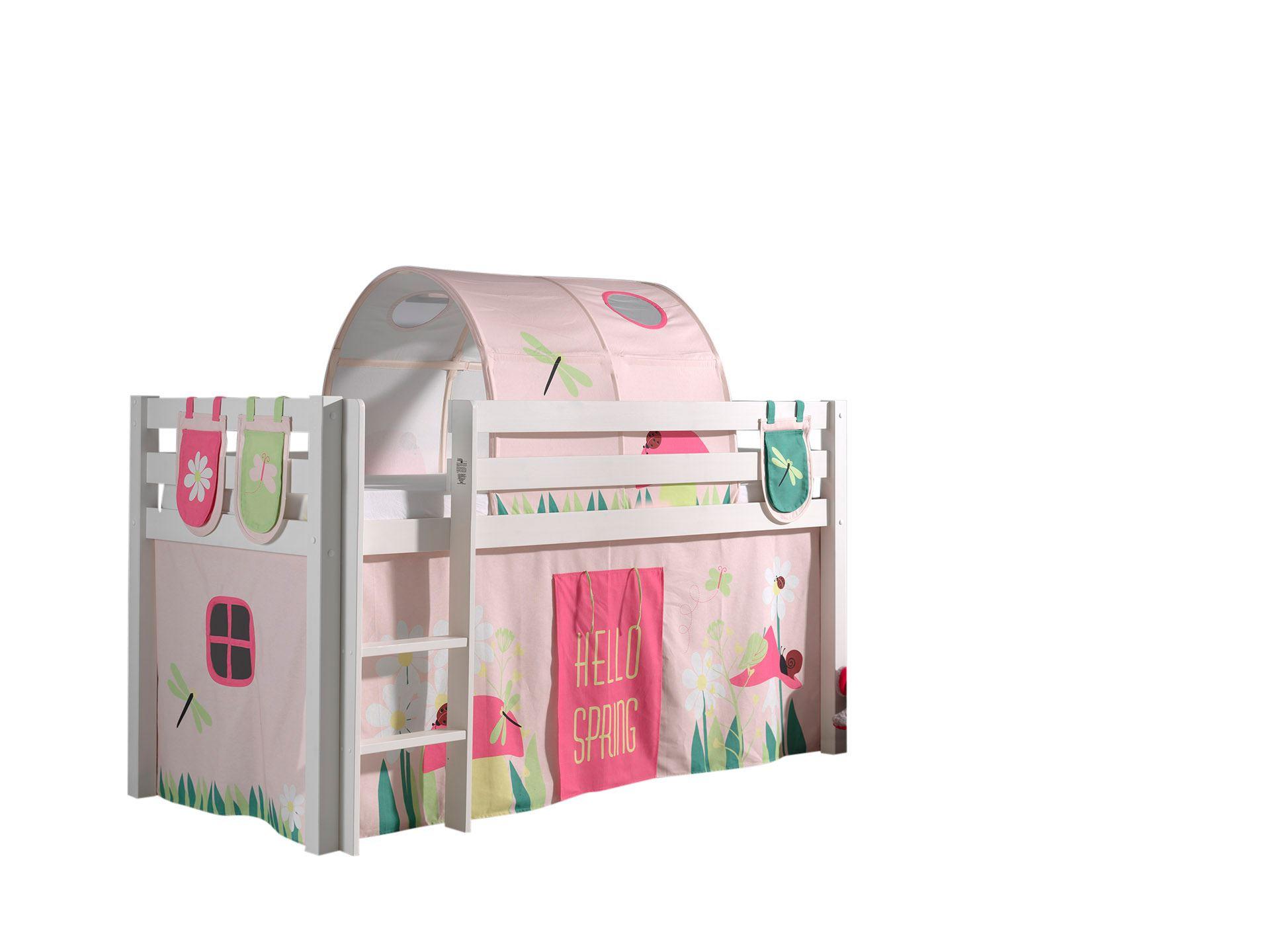 wohnli-moebel-suche-800001042849 Wohnli Möbelsuche - KINDERBETT Karolina 210x114x106 Massivholz Weiß Textilset Spring 4