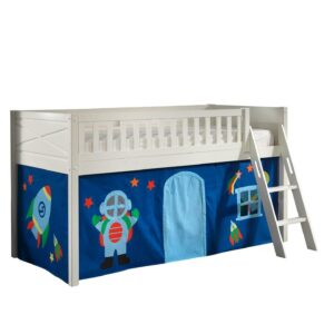wohnli-moebel-suche-800001042854 Wohnli Möbelsuche - KINDERBETT Karyl 208x114x135 Massivholz Weiß Textilset Astro 1