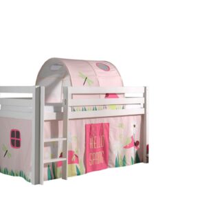 wohnli-moebel-suche-800001042860 Wohnli Möbelsuche - KINDERBETT Karolina 210x114x106 Massivholz Weiß Textilset Spring 2
