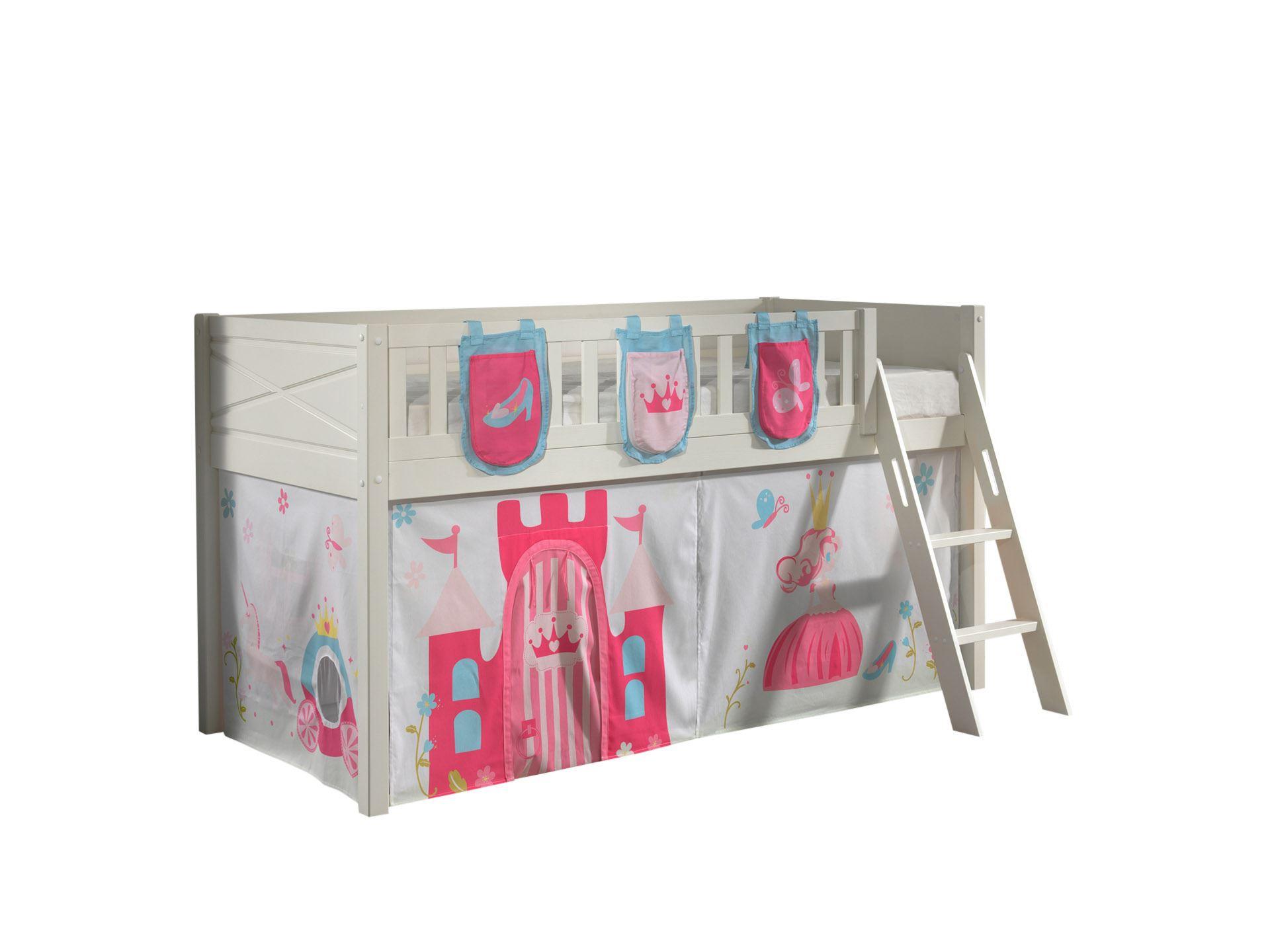 wohnli-moebel-suche-800001042882 Wohnli Möbelsuche - KINDERBETT Karyl 208x114x135 Massivholz Weiß Textilset Princess 3