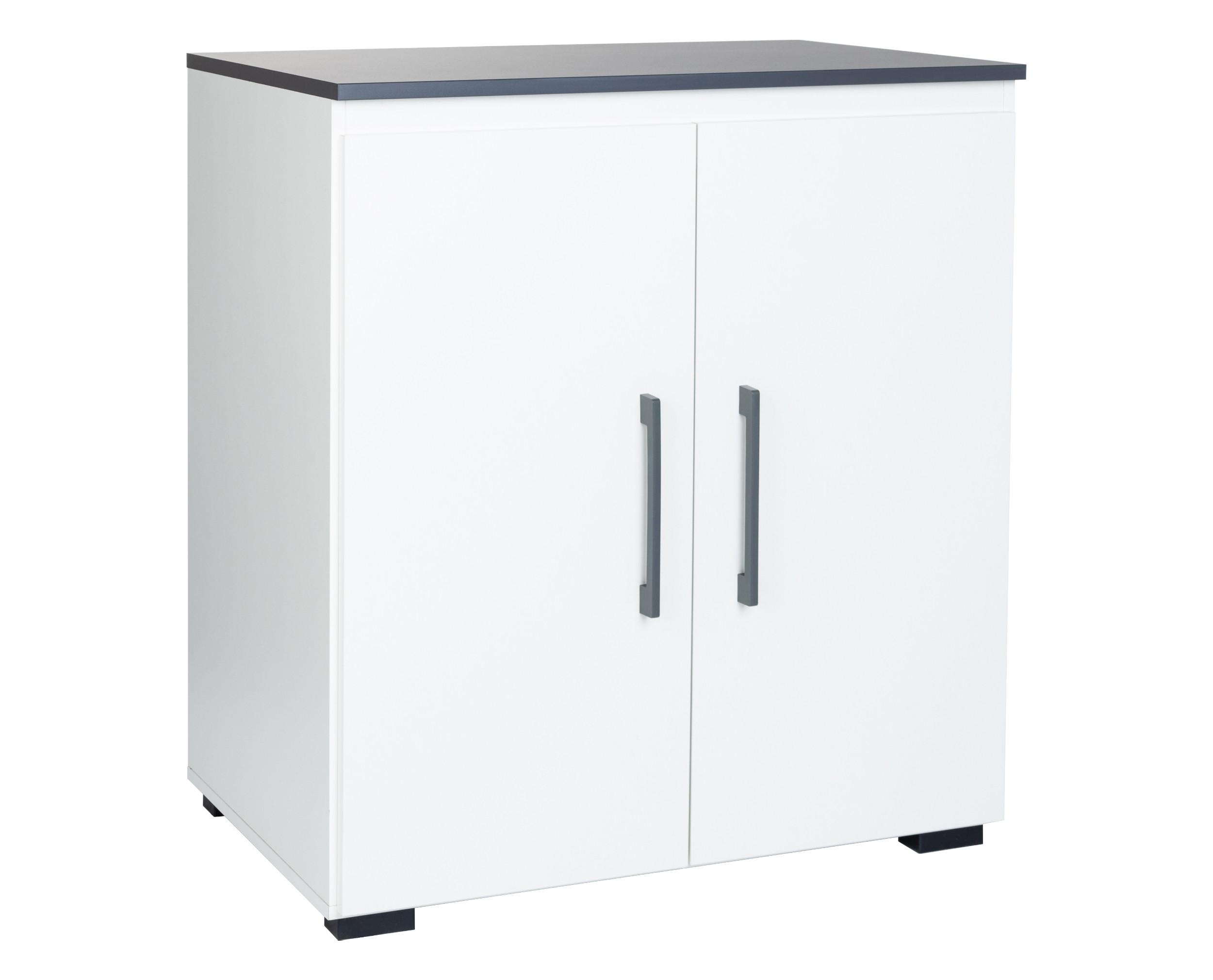 wohnli-moebel-suche-800001043186 Wohnli Möbelsuche - KOMMODE 85/92/50 cm Weiß Anthrazit
