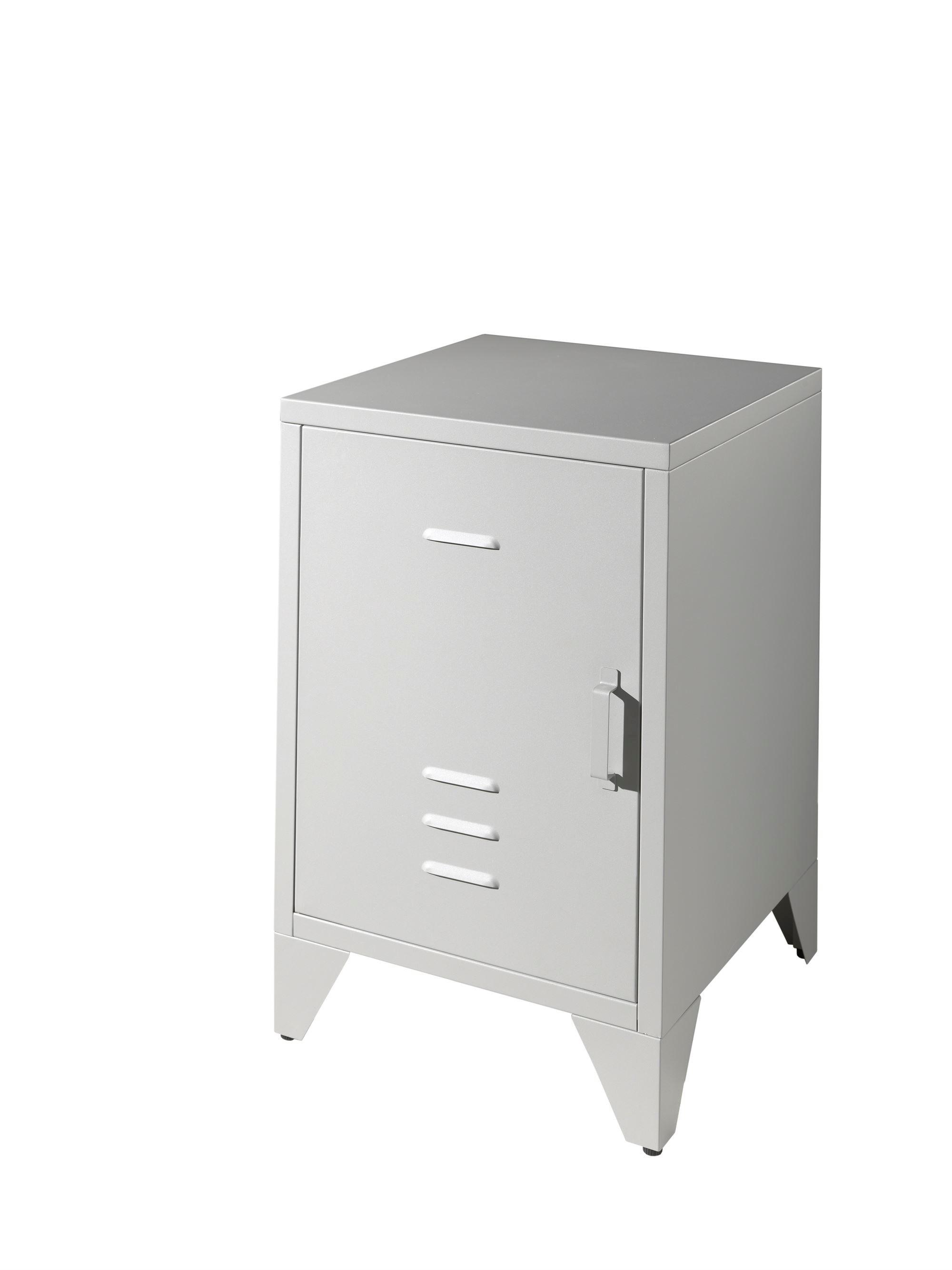 wohnli-moebel-suche-800001045715 Wohnli Möbelsuche - NACHTKOMMODE Kay 40x40x60 Industrial Design aus Metall Grau