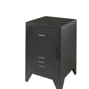 Wohnli Möbelsuche - NACHTKOMMODE Kay 40x40x60 Industrial Design aus Metall Schwarz