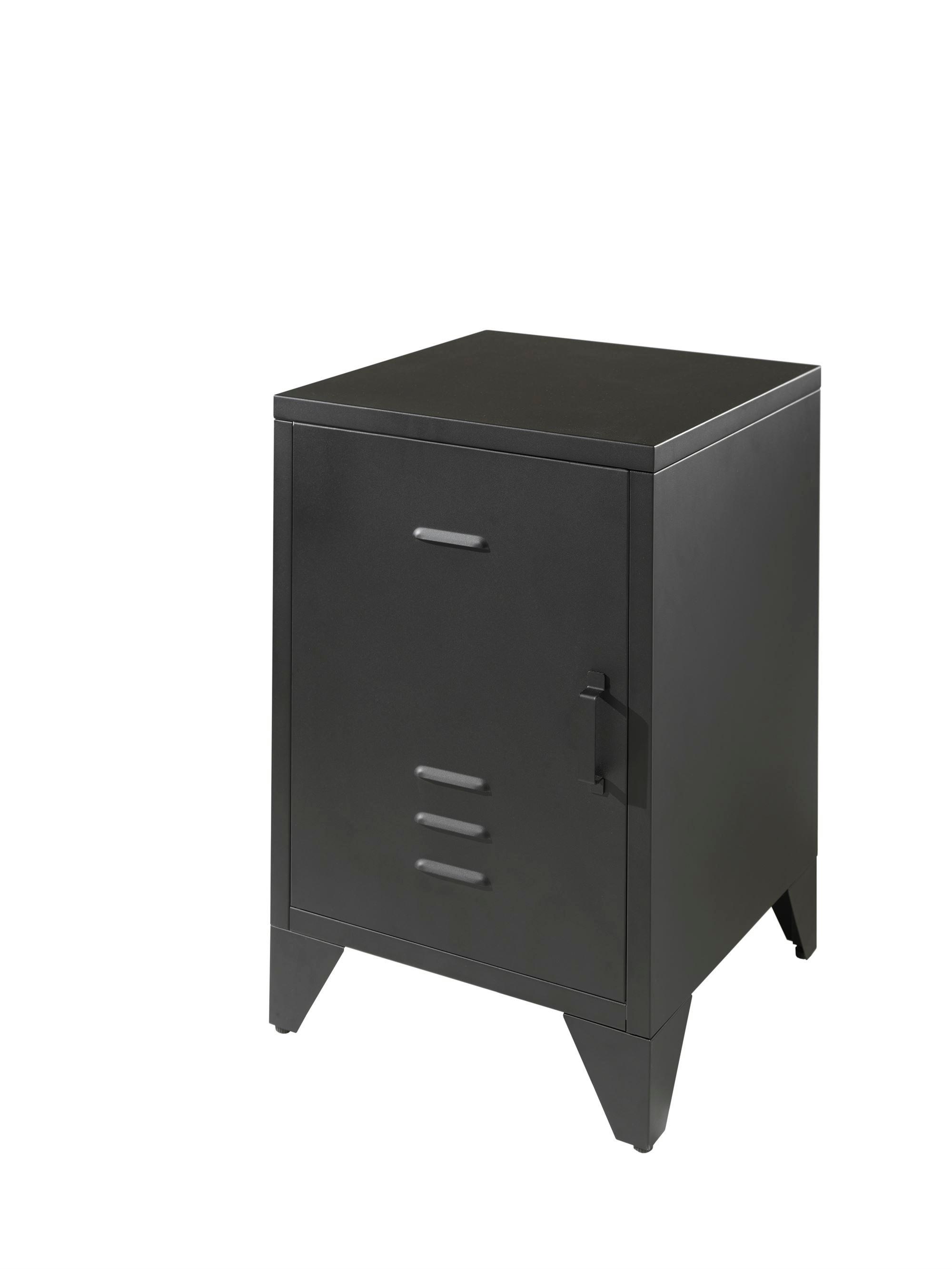 wohnli-moebel-suche-800001045719 Wohnli Möbelsuche - NACHTKOMMODE Kay 40x40x60 Industrial Design aus Metall Schwarz