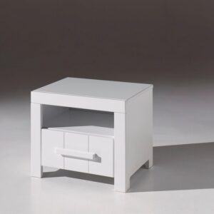wohnli-moebel-suche-800001045927-1 NACHTSCHRANK Karalynn 50x39x42 mit Schublade aus MDF in Weiß Holzwerkstoff 58aufmkessel Möbel > Kommoden & Schubladenschränke > Nachttische Weiß
