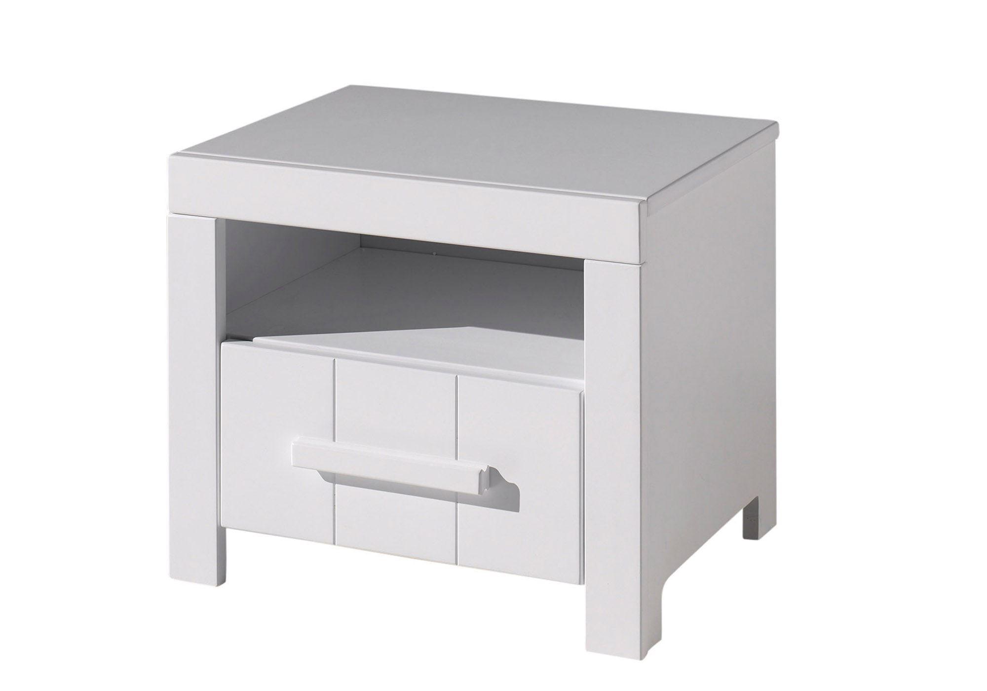 wohnli-moebel-suche-800001045927 Wohnli Möbelsuche - NACHTSCHRANK Karalynn 50x39x42 mit Schublade aus MDF in Weiß