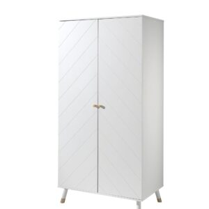wohnli-moebel-suche-800001045938 Wohnli Möbelsuche - KLEIDERSCHRANK Kamillah 100x59x200 mit 2 Türen aus MDF in Satin Weiß