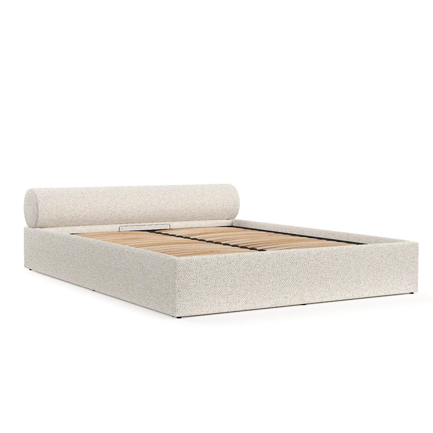 wohnli-moebel-suche-800001045976 Wohnli Möbelsuche - POLSTERBETT Solvo mit Stauraum 160/200 cm Creme im Blur Stoff