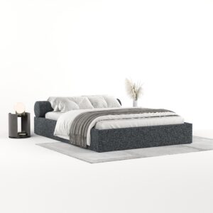 wohnli-moebel-suche-800001045985-1 POLSTERBETT Solvo mit Stauraum 180/200 cm Grau im Blur Stoff Textil AltaBeds Möbel > Betten > Polsterbetten Grau