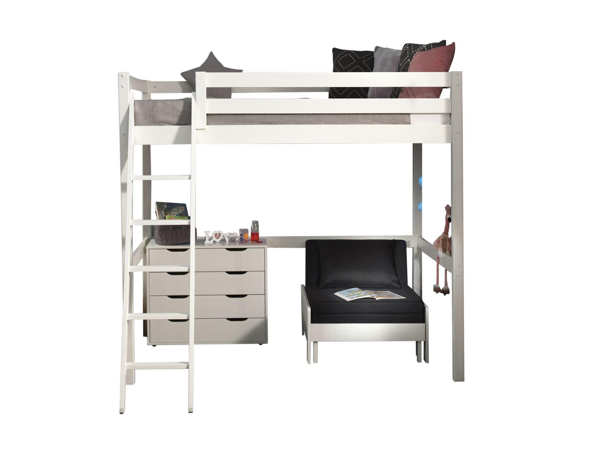 wohnli-moebel-suche-800001046275 Wohnli Möbelsuche - HOCHBETT Karolina 209x190x215 aus Massivholz+MDF in Weiß
