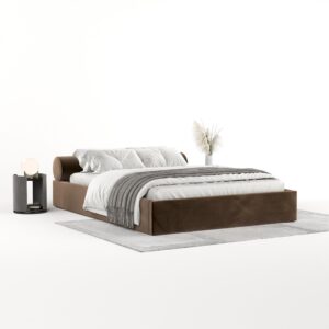 wohnli-moebel-suche-800001047917-1 POLSTERBETT Solvo mit Stauraum 160/200 cm Braun im Kronos Stoff Textil AltaBeds Möbel > Betten > Polsterbetten Braun