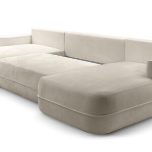 wohnli-moebel-suche-800001048148-1 WOHNLANDSCHAFT Peoni Beige 364/168/87 cm mit Schlaffunktion Textil AX Living Möbel > Sofas & Couches > Wohnlandschaften > Wohnlandschaften U-Form Beige