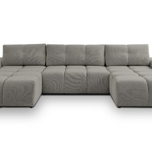 wohnli-moebel-suche-800001048174-1 WOHNLANDSCHAFT Hosio Grau 359/177/88 cm mit Schlaffunktion Textil AX Living Möbel > Sofas & Couches > Wohnlandschaften > Wohnlandschaften U-Form Grau