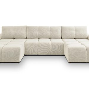 wohnli-moebel-suche-800001048176-1 WOHNLANDSCHAFT Hosio Beige 359/177/88 cm mit Schlaffunktion Textil AX Living Möbel > Sofas & Couches > Wohnlandschaften > Wohnlandschaften U-Form Beige