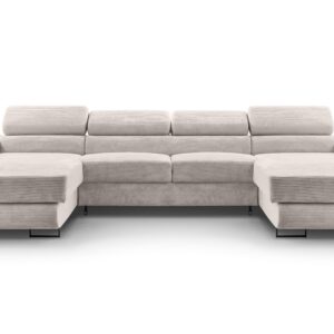Wohnli Möbelsuche - WOHNLANDSCHAFT Arborio Weiß 352/202/90 cm mit Schlaffunktion
