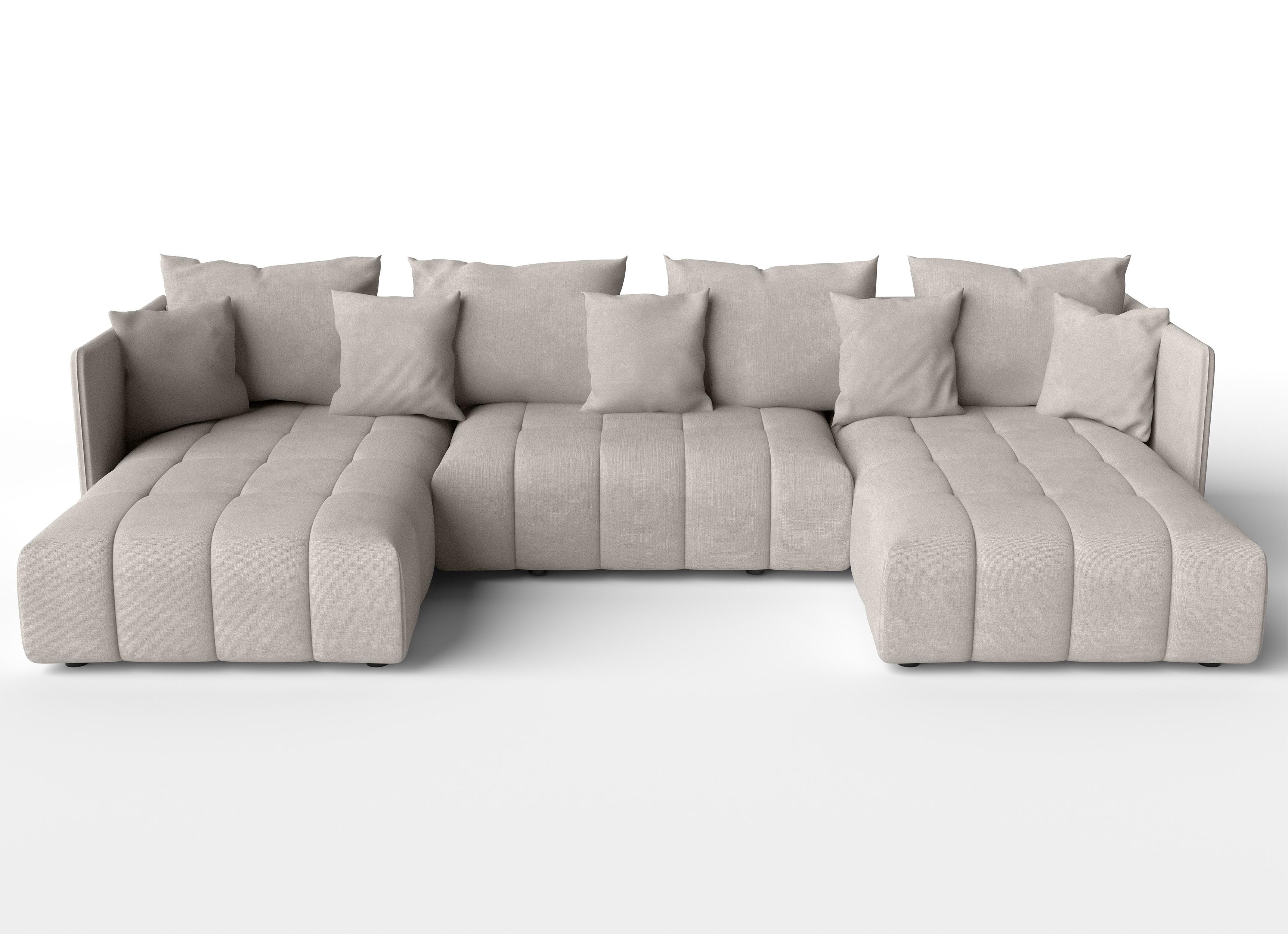 wohnli-moebel-suche-800001048272 Wohnli Möbelsuche - WOHNLANDSCHAFT Veliro U Beige 353/180/83 cm mit Schlaffunktion und Bettkasten